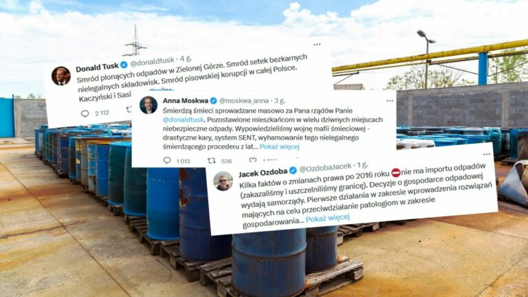 Anna Moskwa i Jacek Ozdoba odpowiadają na wpis Donalda Tuska dot. nielegalnych składowisk