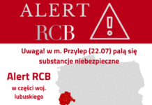 Lubuskie. RCB rozszerzyło ostrzeżenie o substancjach niebezpiecznych w powietrzu na sąsiednie powiaty