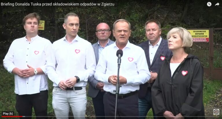 D. Tusk: po wyborach środki europejskie zostaną skierowane tam, gdzie znajdują się bomby ekologiczne