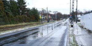 Łódzka ulica Telefoniczna z nową burzówką