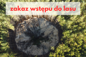 Małopolskie. Przedłużony zakaz wstępu do lasów Nadleśnictwa Olkusz zagrożonych zapadliskami