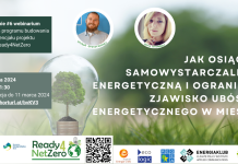 Webinarium: Samowystarczalność energetyczna i walka z ubóstwem energetycznym w mieście