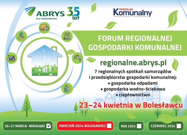 Zapraszamy na Forum Regionalnej Gospodarki Komunalnej w Bolesławcu