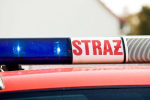  Pożar hal sortowni odpadów w Przemyślu