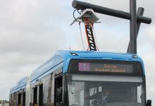 Ładowanie autobusu elektrycznego