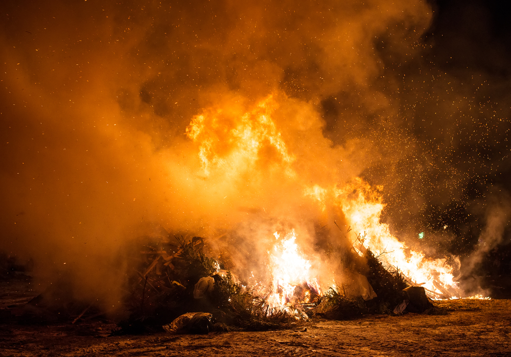 Płonie składowisko odpadów w Siemianowicach Śląskich