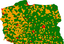 mapa gmin Polska