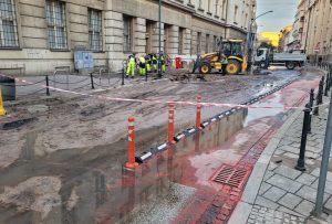 Poważna awaria wodociągowa w Krakowie. Zalane centrum miasta