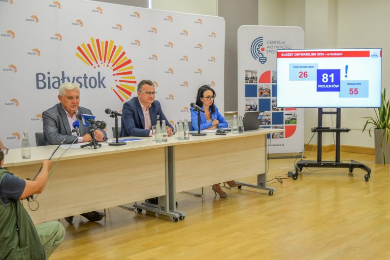 Białystok. 81 projektów zakwalifikowanych do głosowania w budżecie obywatelskim 2025