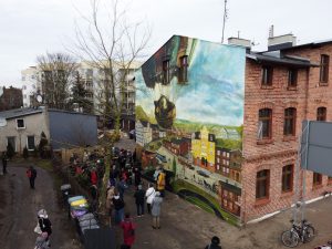 Toruń. Powstał mural na podstawie obrazu 