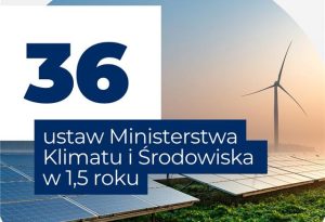 36 ustaw w 1,5 roku: podsumowanie działań MKiŚ – bilans, który warto znać