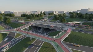 Koniec z „trzypiętrową” kładką na Zaspie. Gdańsk przebuduje połączenie dzielnic z myślą o dostępności