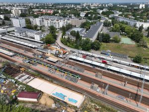 Postęp prac na stacji Warszawa Gdańska