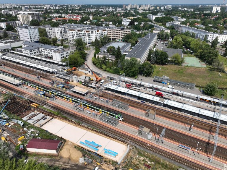 Postęp prac na stacji Warszawa Gdańska
