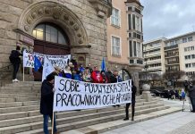 Olsztyn. Związkowcy z ratusza protestowali przeciwko zmianom w strukturze płac