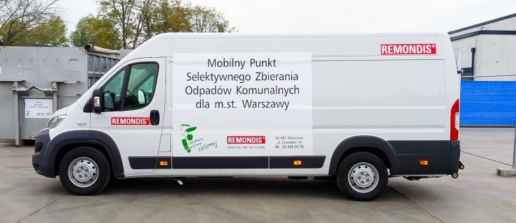 Warszawa. Od środy więcej mobilnych punktów odbioru odpadów