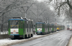 Oblodzona trakcja w Szczecinie. Tramwaje jadą zmienionymi trasami