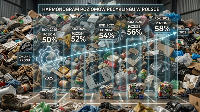 Wymagany poziom recyklingu 2025 r. spadnie do 50%! Gminy mogą odetchnąć z ulgą?