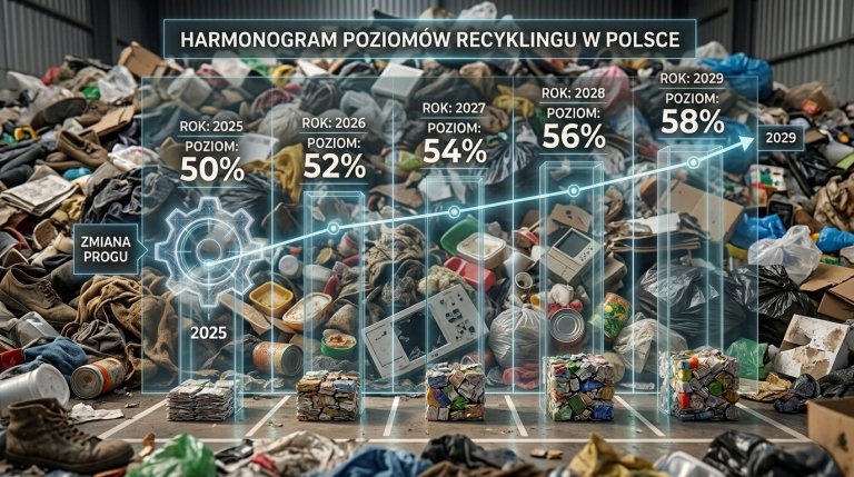 Wymagany poziom recyklingu 2025 r. spadnie do 50%! Gminy mogą odetchnąć z ulgą?