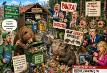 Dzikie zwierzęta w miastach: problem zaczyna się przy śmietnikach