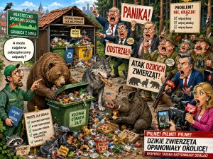 Dzikie zwierzęta w miastach: problem zaczyna się przy śmietnikach