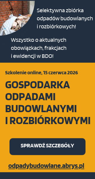 Odpady (AD3a) budowlane [28.10-15.12.26]